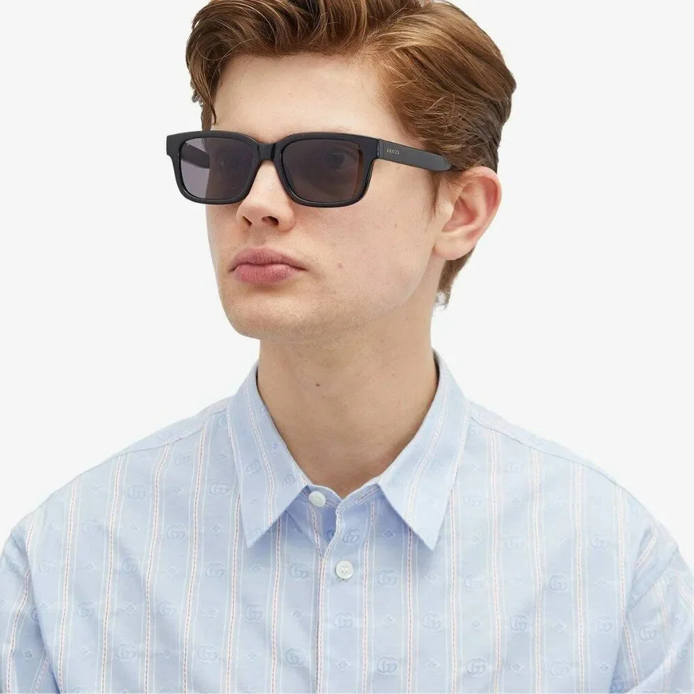 Gucci Men Sunglasses Black Square GG1583S 001 NEW AUTHENTIC